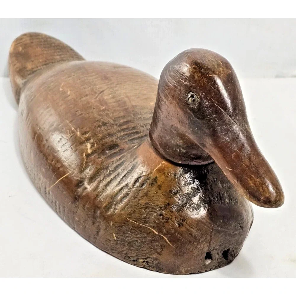 Vintage/Antique Wood Duck Decoy Hunting Float 15
